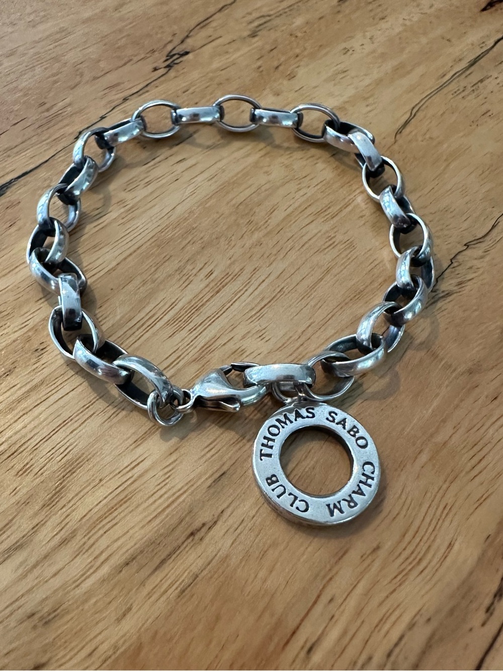 ✨ Thomas Sabo 925 Silver Charm Club Bracelet - 19cm (7.5”)
